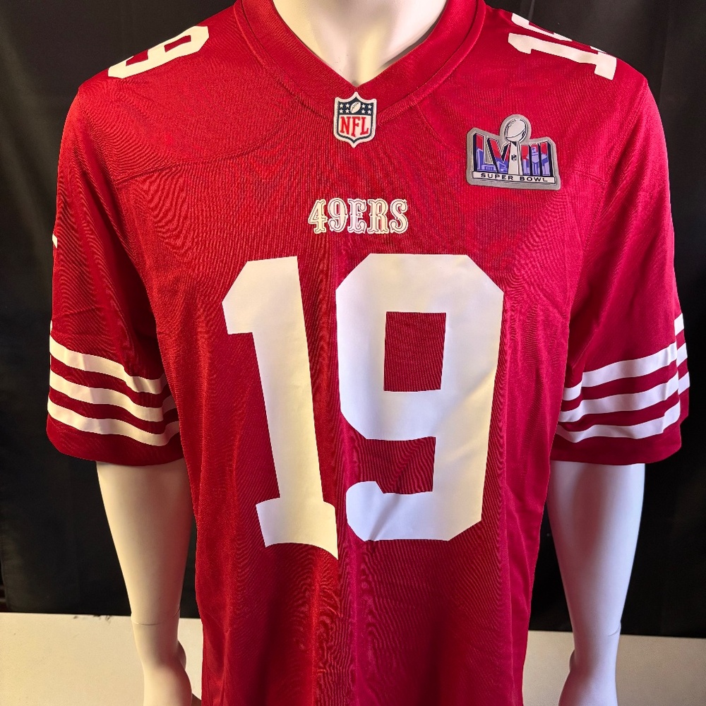 New mens large authentic Nike San Francisco Deebo Samuel football jersey SB58